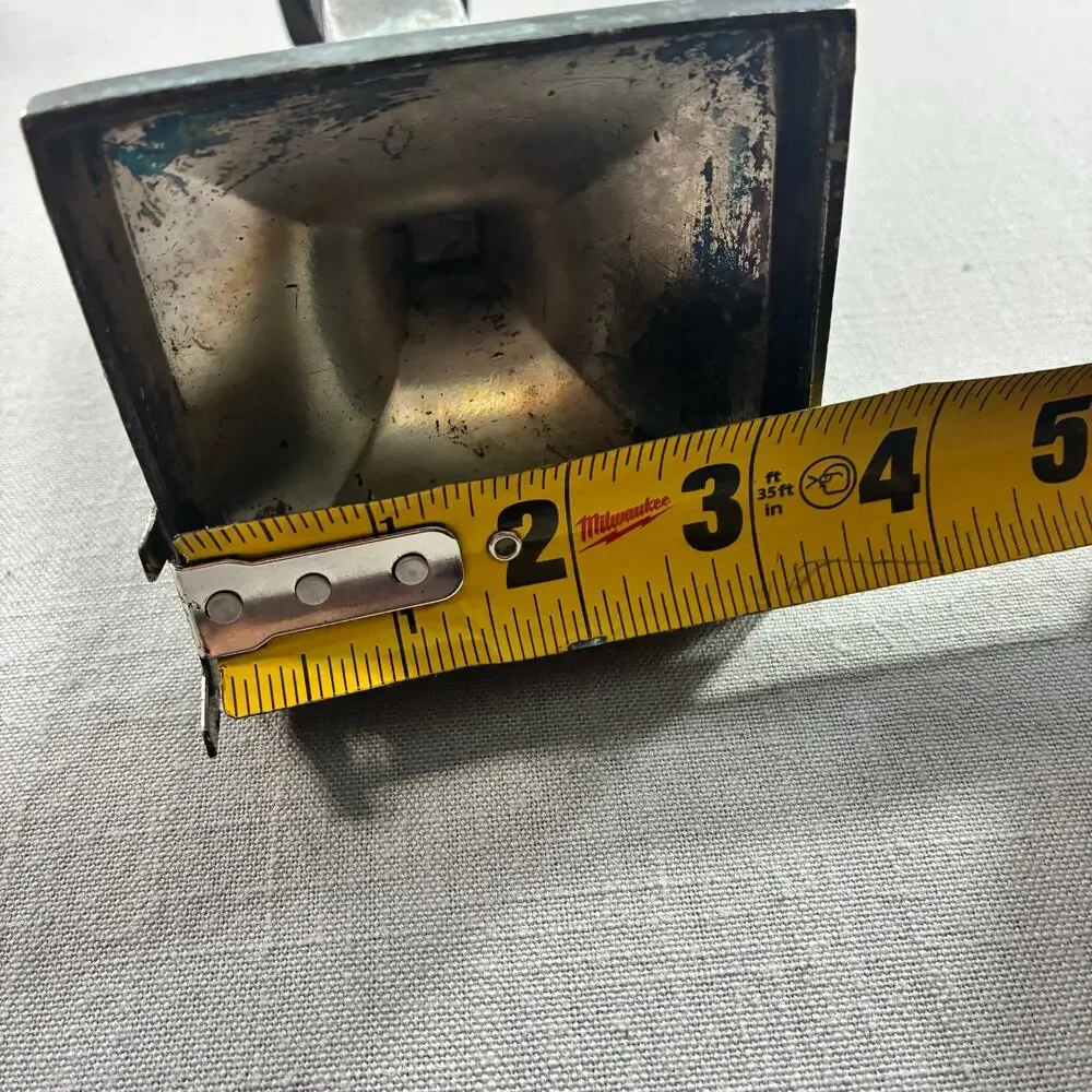 Vintage Silverplate Candlestick Square Base Single Taper Candle Holder